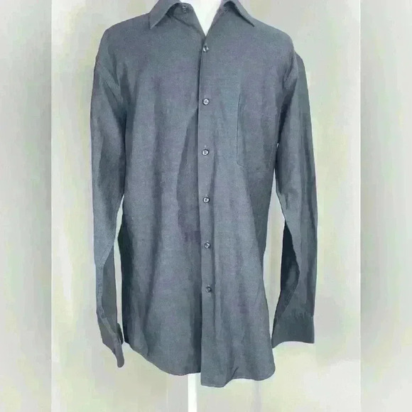 Arrow Men’s button up grey/blue dress shirt - Picture 1 of 6